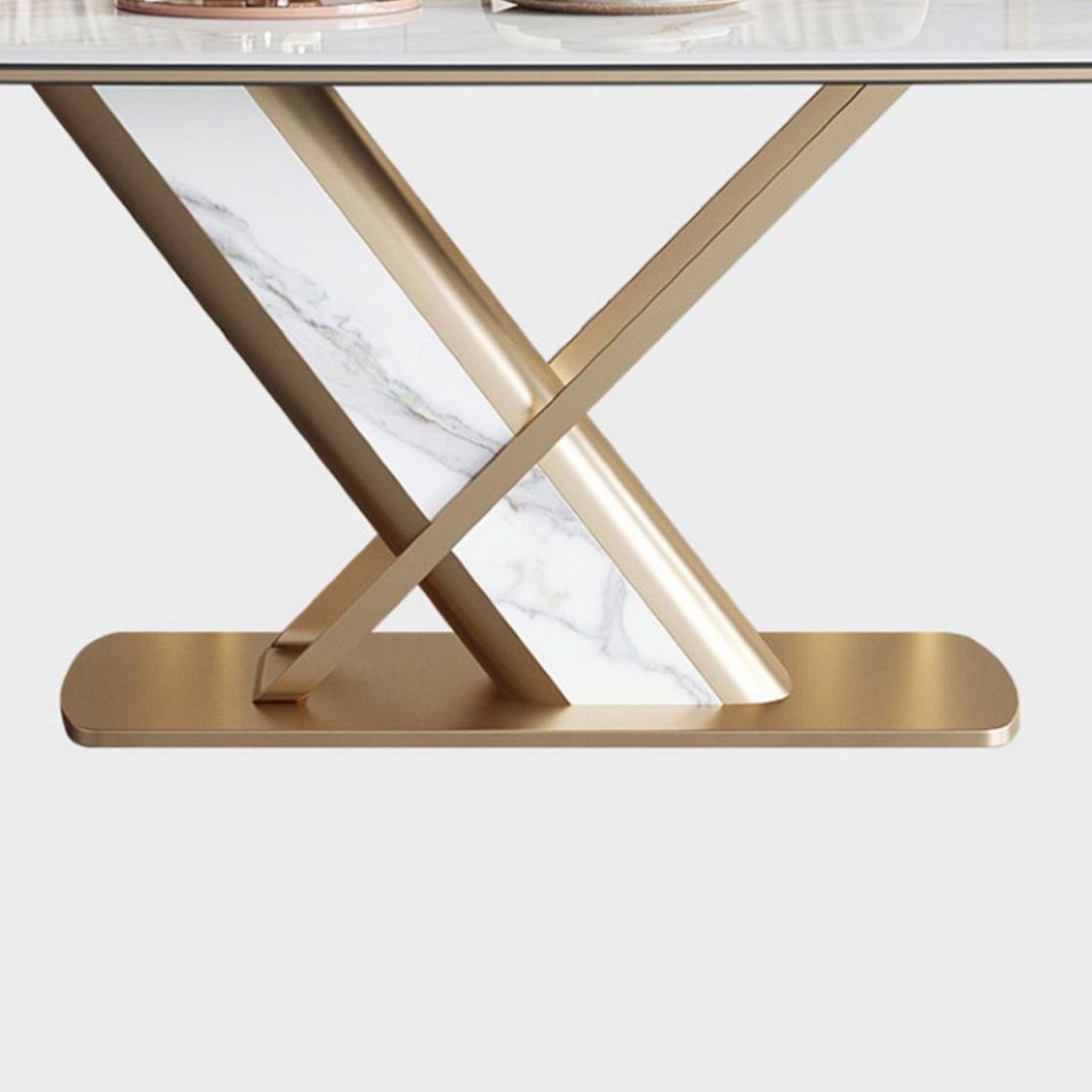 Designer Style 1/4/5/6/7 Pieces Rectangle Dining Set Sintered Stone Top Dining Table Set