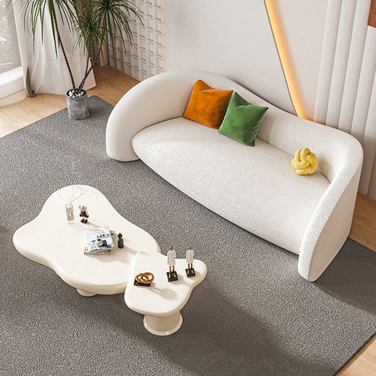 4 Legs Coffee Table Geometric Wood Coffee Coffee or End Table