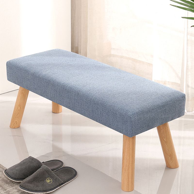 Contemporary Scratch Resistant Ottoman Rectangle Green Pine Wood Cube
