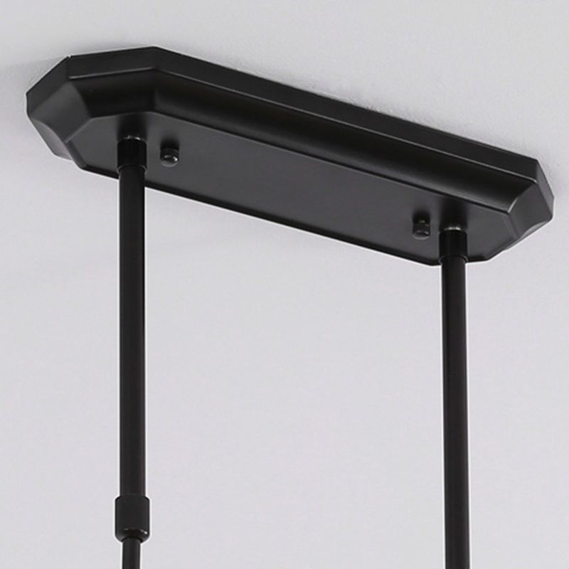 Cilíndrico de techo de la isla de vidrio lámparas de comedor industrial lámparas de la isla