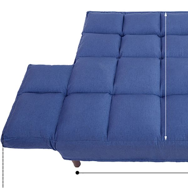 Contemporary Upholstered Chaise Lounge Recessed Arms Chaise Lounge