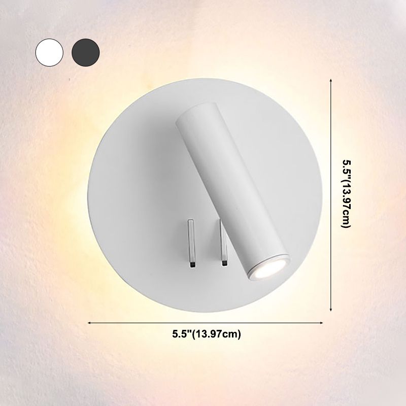Contemporary Style Simplicity Wall Sconce Metal Shade Reading Lamp for Bedroom