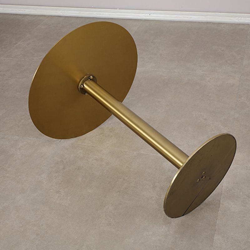 Pedestal Stainless Steel Top Cocktail Table Round Coffee Table for Living Room