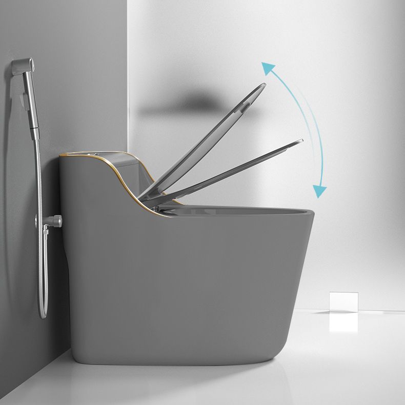 Modern Toilet Bowl Siphon Jet Toilet with Slow Close Seat for Bathroom