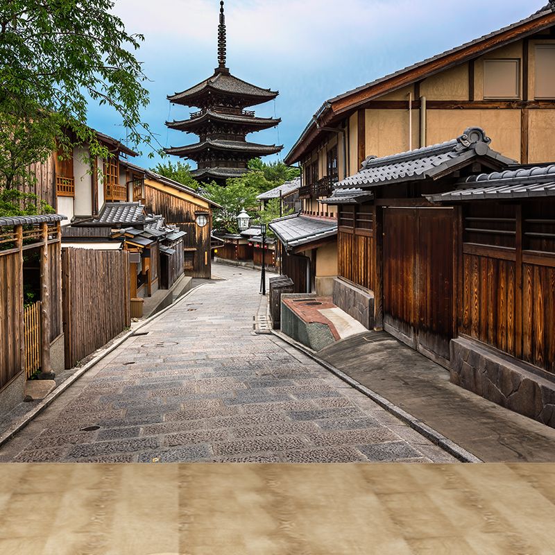 Home Decor Antique Town Mural Decal Customized Contemporary Wall Art for Kitchen