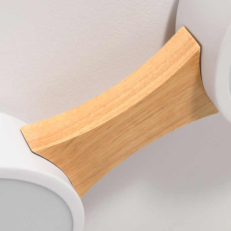 Moderne minimalistische LED-plafondlamp Houten Spoetnik Inbouw met acrylkap
