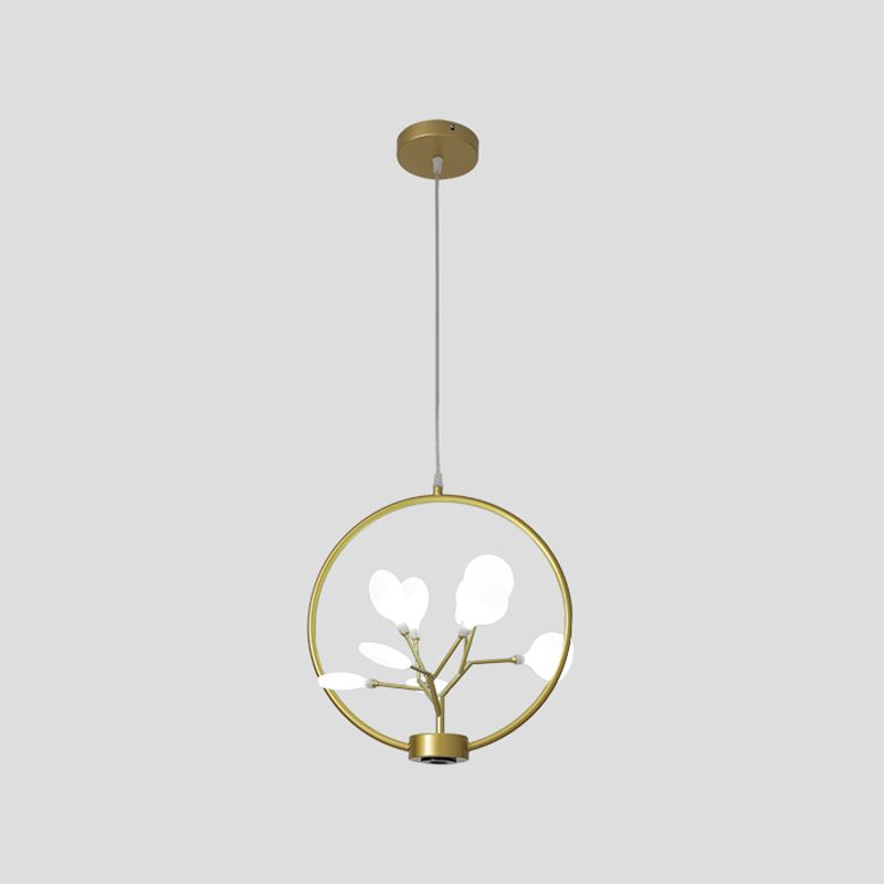 Luz de techo colgante de círculo Metal moderno 9 Bulbos Corredor Candelier Iluminación con diseño de luciérnaga