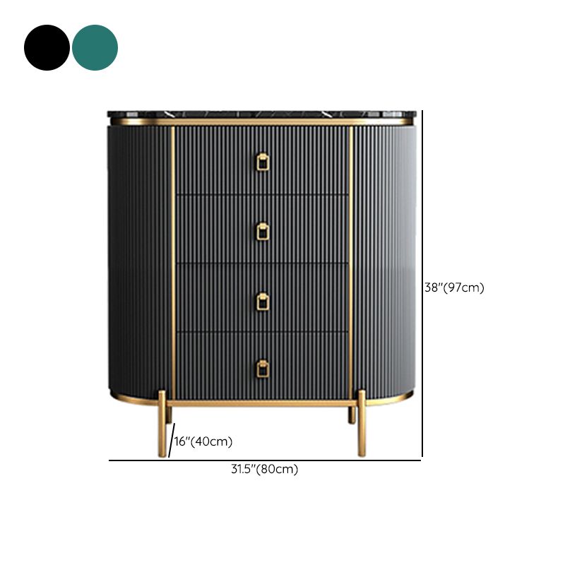 Classic Glam Vertical Lingerie Chest Stone Storage Chest for Bedroom