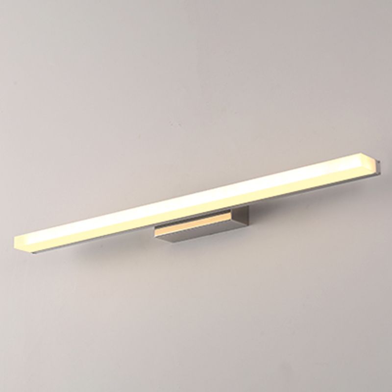 Modern Minimalist Style Rectangular Vanity Wall Light Fixtures 1 Light Wall Mounted Vanity Lights with Acrylic Shade