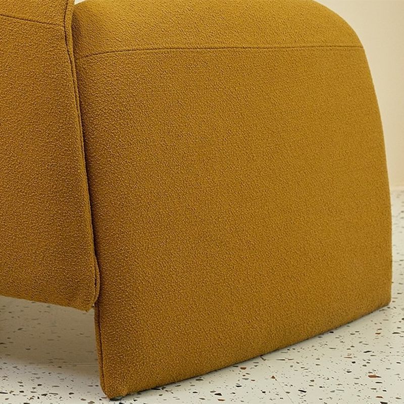 Nordic Living Room Arms Included Fixed Back Sled Accent Armchair