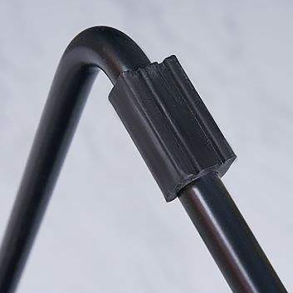 Modern Backrest Armless Counter Stool Metal High Stool with Plastic Cushion