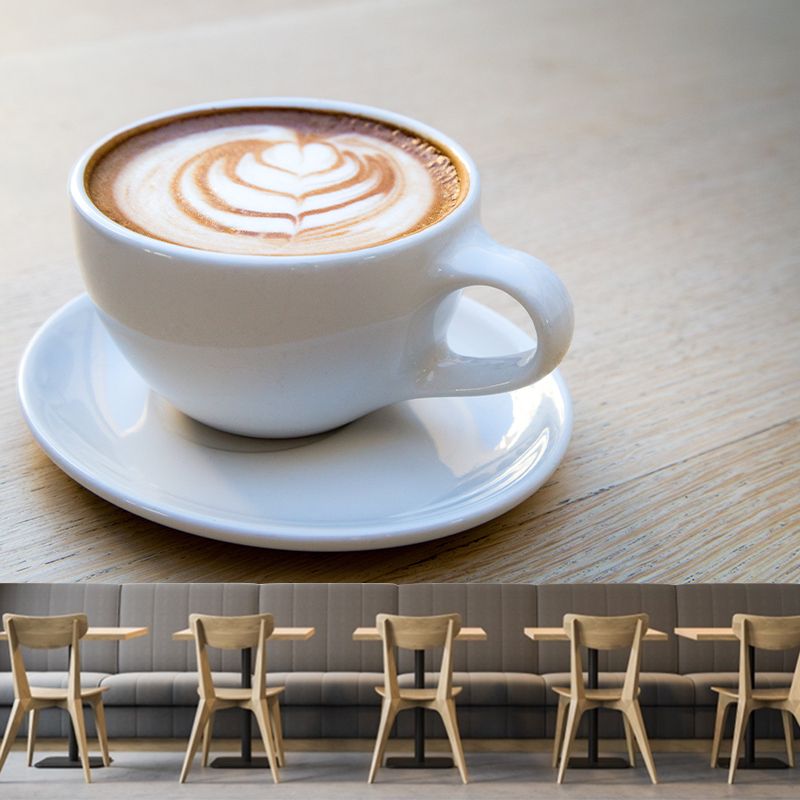 Strong Coffee Wall Murals Moisture Resistant Wall Decor for Coffee Shop