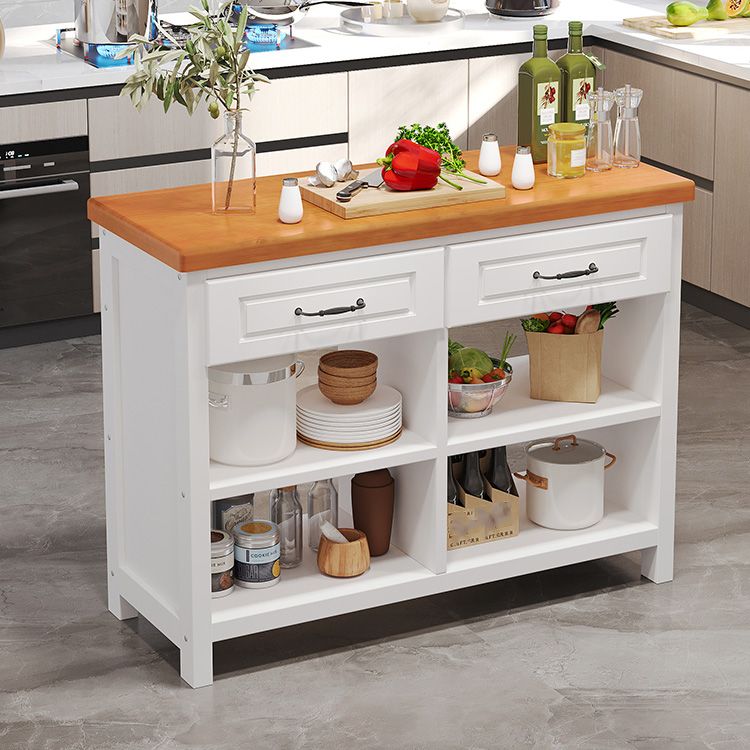 Modern Home Dining Kitchen Island Table Rectangular Prep Table