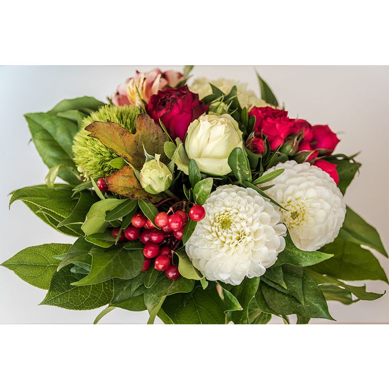 Flower Wall Mural Decal Eco-friendly Wallpaper Resistant for Sitting Room