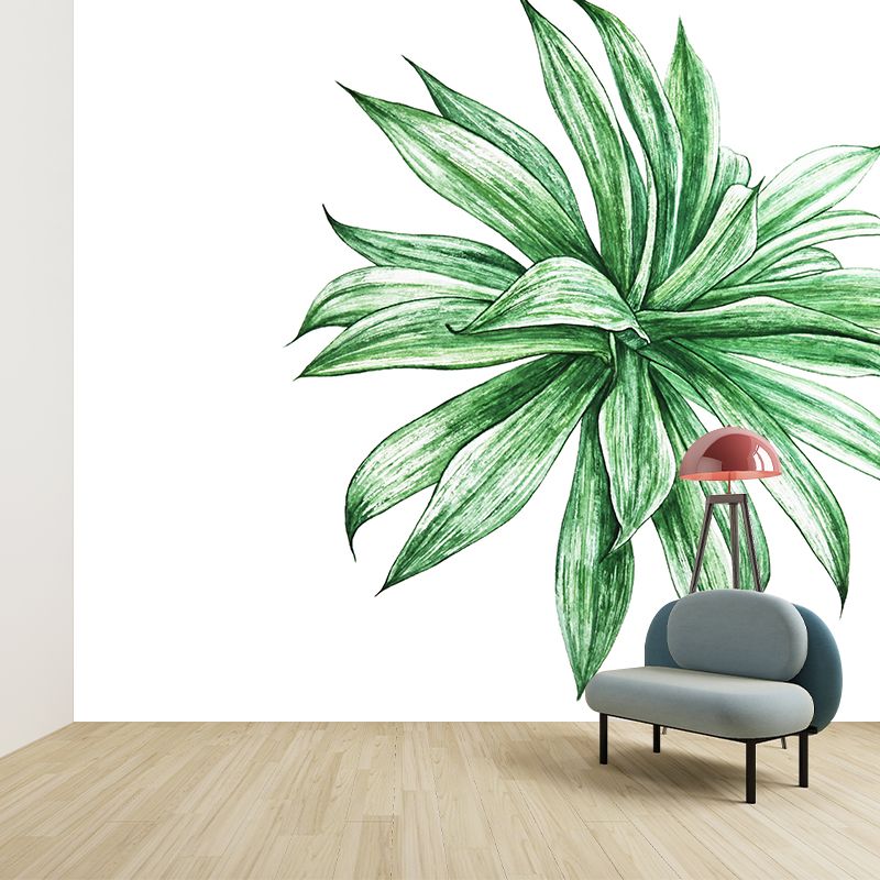 Mildew Resistant Tropical Plant Mural Wallpaper Decorative Wall Art for Wall Decor