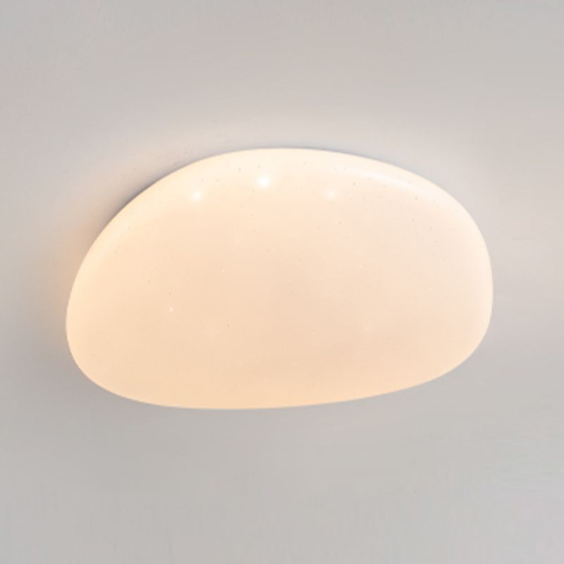 White Geometric Ceiling Light Nordic-Style LED Acrylic Flush Mount Ceiling Light