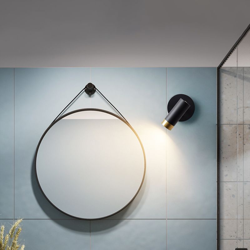 Éclair mural de lecture à demi-cylindre en métal