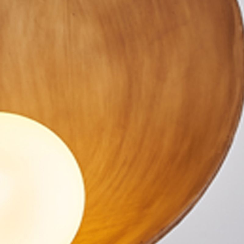 Nordic Style Wall Light Bowl Shape Wall Lamp with Glass Shade for Bedroom