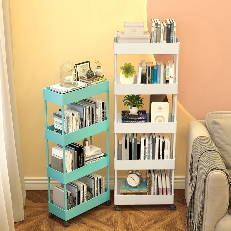 Libreria in stile contemporaneo di libreria verticale con ruote per ufficio e dormitorio