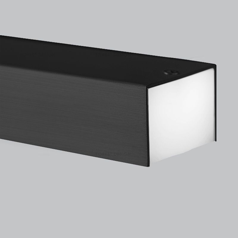 Luci a sospensione contemporanea per l'isola di cucina Linear Lighting Island Lampade in nero