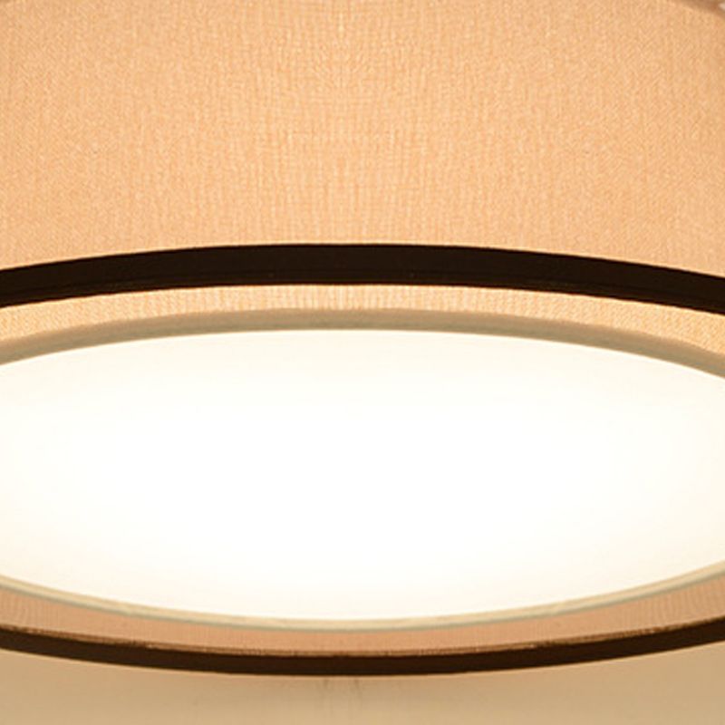 Round Shape Fabric Ceiling Light Multil Lights Ceiling Mount Light for Bedroom