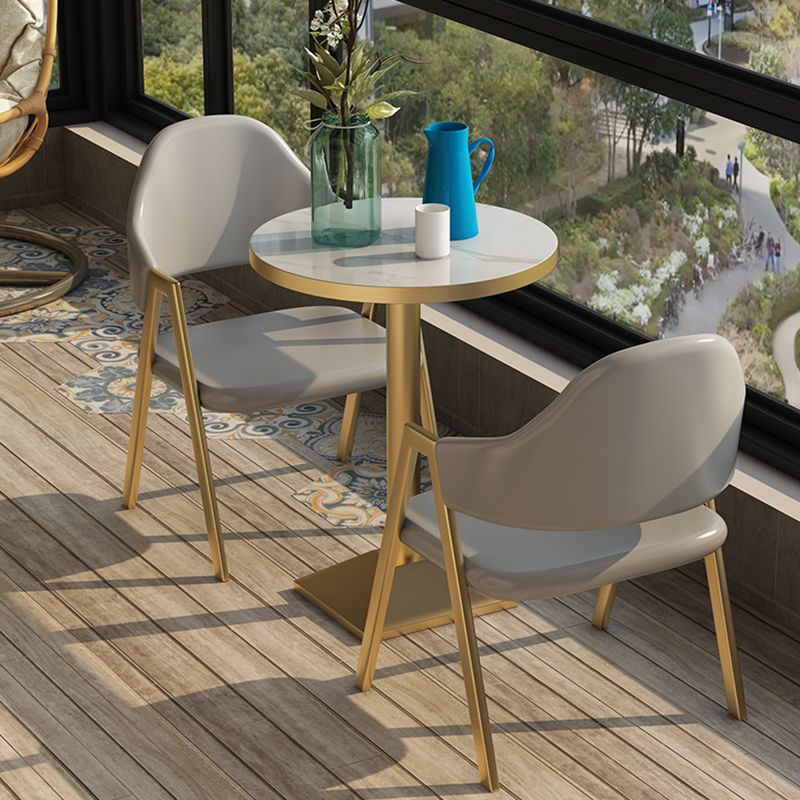 Luxusstil Esstisch Haus kleiner Apartmenttisch mit Metallbasis