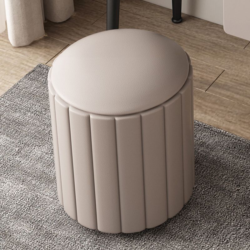 3 Drawers Makeup Table Desk Vanity Faux Leather Vanity Table