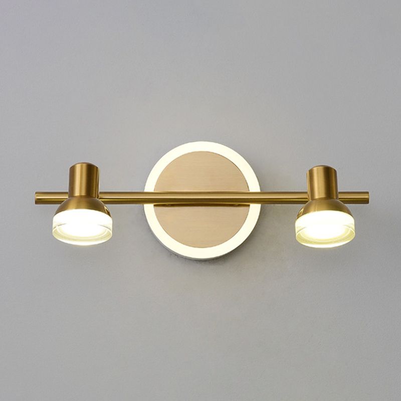 Traditional Simplicity Bell Vanity Sconce Lights Acrylic Wall Mount Light Fixture for Bathroom