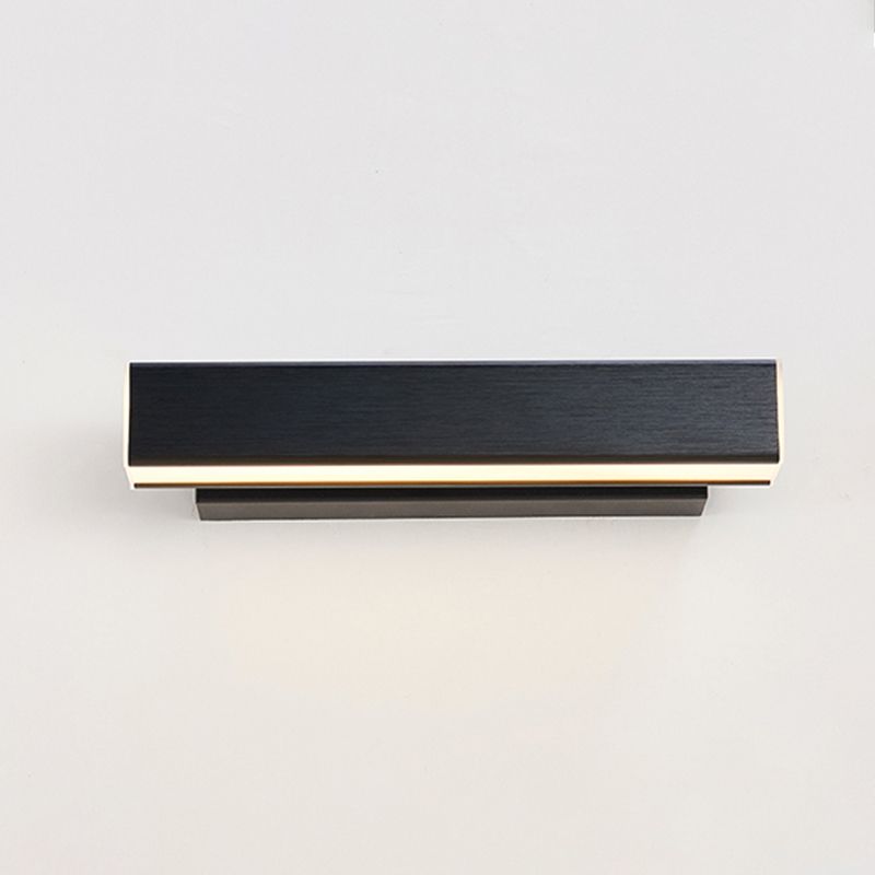 Modern Simple Aluminum Wall Light Rectangle Shape Rotatable Wall Lamp for Bedroom