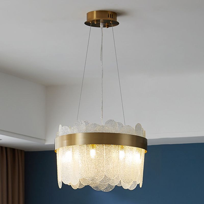 Modern Creative Pendant Light Glass Geometric Chandelier for Living Room