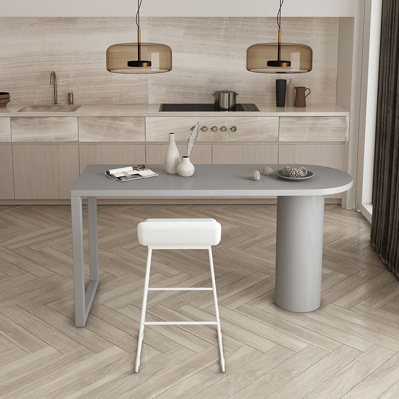 Table du comptoir supérieur en pin de style industriel Tableau de 42 pouces pour le salon