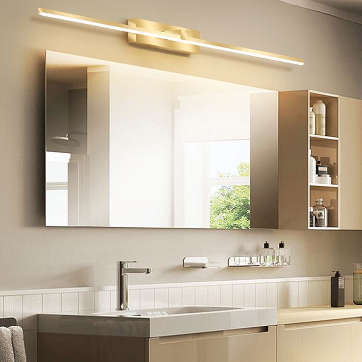 Modern Light Luce Luxury Style Linear Light Montate Vanity Lights Wall Sconce Lighting in Gold Finish