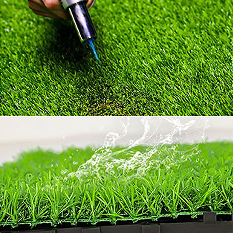 Outdoor Deck Tiles Striped Detail Composite Snapping Wooden Deck Tiles