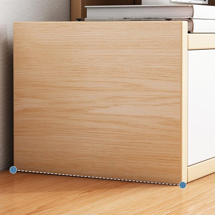 Engineered Wood Bookshelf Open Back Shelf Bookcase for Study Room