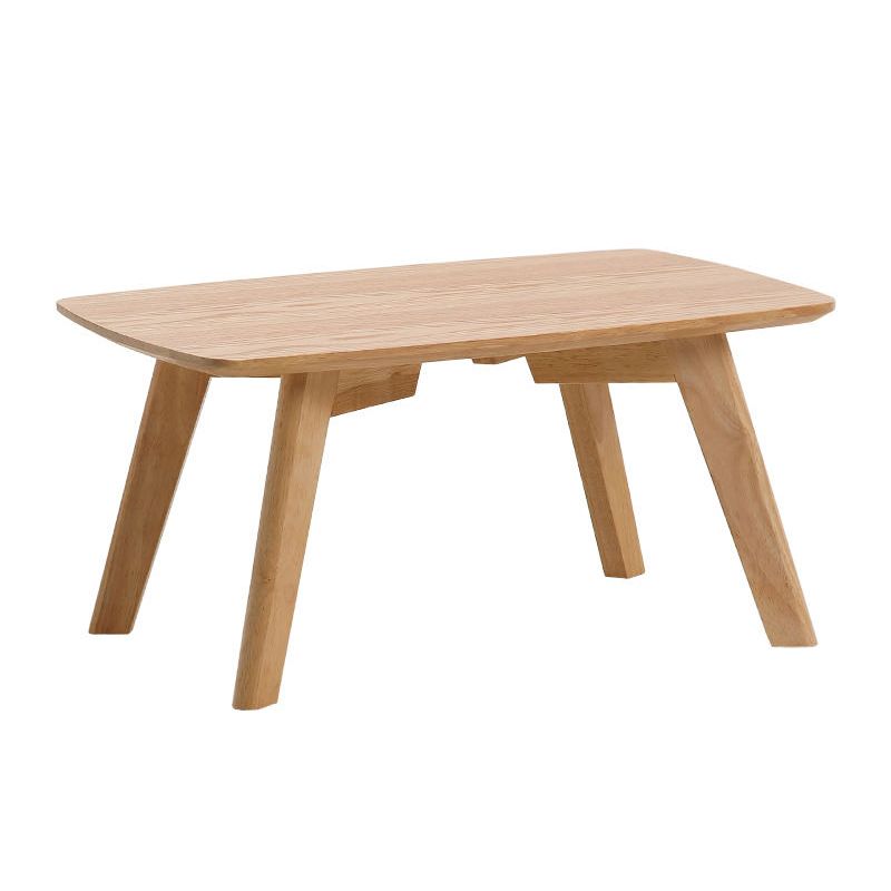 11"H Contemporary Coffee Table Solid Wood Coffee Cocktail Table