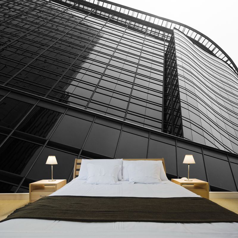 Contemporary Urban Architecture Murals for Coffee Shop Decoration, Moisture Resistant