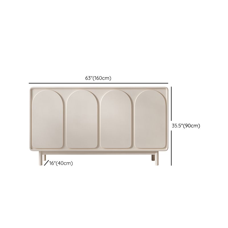 Modern & Contemporary Side Board Wood Sideboard Table with Cabinets