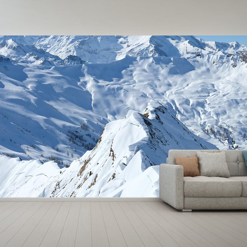 Horizontal Photography Mountain Mural Environment Friendly Wallpaper for Wall Decor