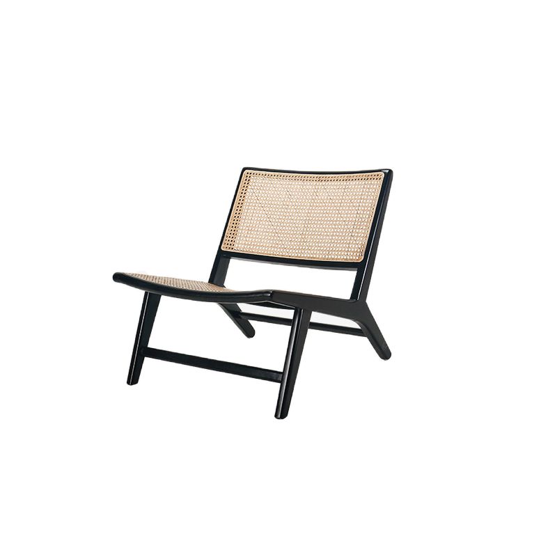 Wood Armless Chair Slipper Accent Chair Tight Back Chair for Living Room