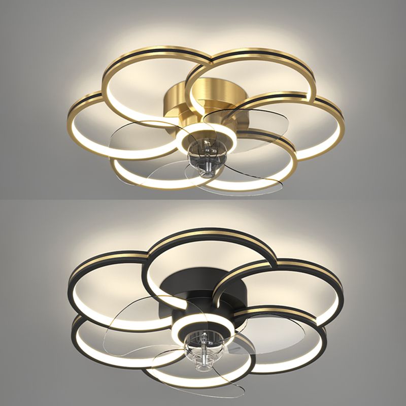 Luci ventilatori a soffitto geometrico in metallo MODERNO MODERNA LUCIFICA