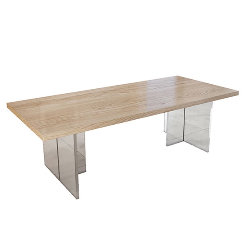 Natural Finish Pine Wood Dining Set 1/2/5 Pcs Modern Dinette Set