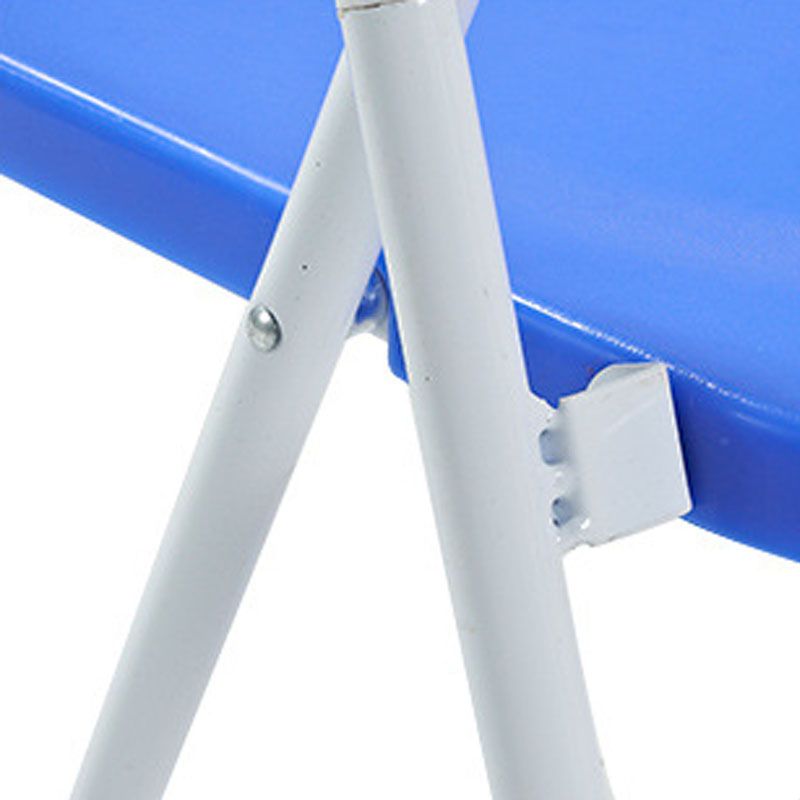 Modern Steel Task Chair Plastic Armless Upholstered Office Chair