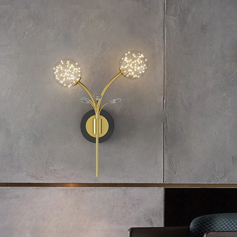 Modern Unique Shape Wall Mount Light Fixture 2 Light Wall Light Sconce