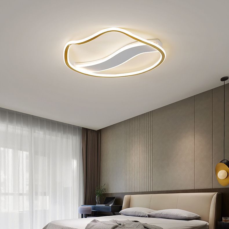 Metall Circle Ceiling Flush Mount Moderne LED Deckenleuchte für Schlafzimmer