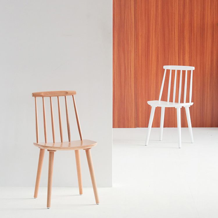 Silla moderna de comedor sillas sin brazos con patas de madera para cocina