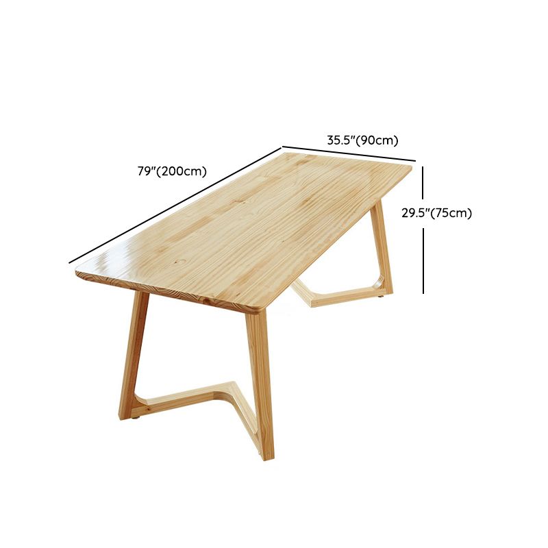 Modern Rectangle Wood Dining Table 1/2/4/5 Pieces Dining Set for Dining Room