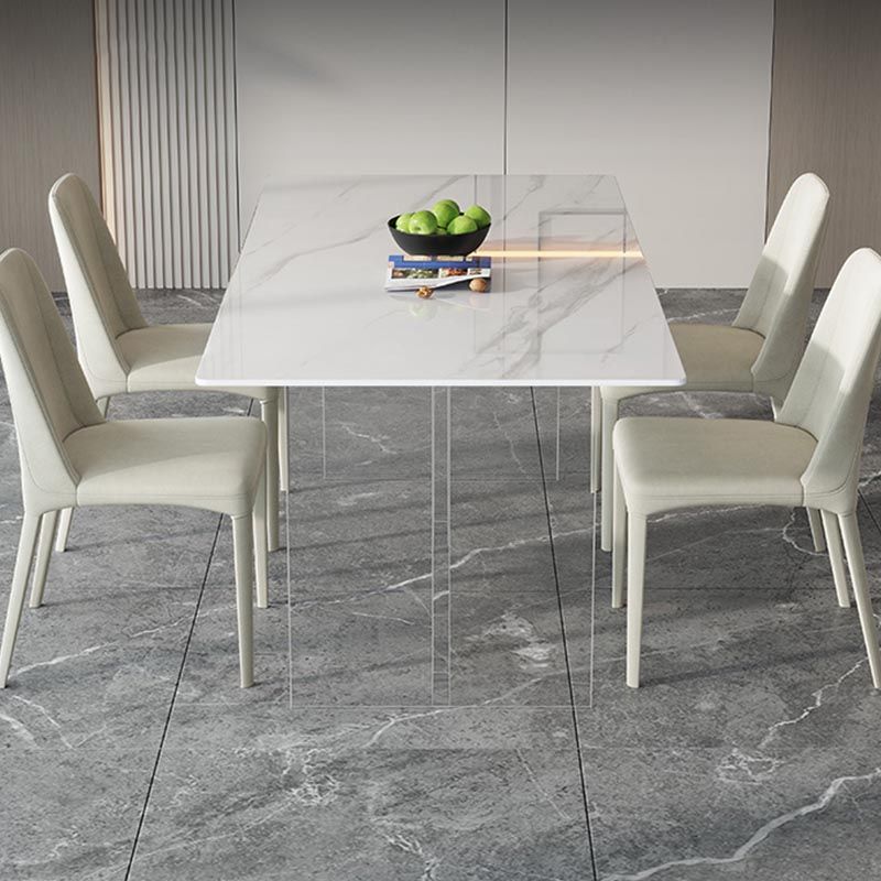 Contemporary Style Dining Table Rectangle Table for Home Kitchen