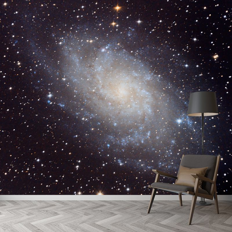 Outer Space Mural Decal for Indoor Decor Modern Boys Bedroom Wall Covering