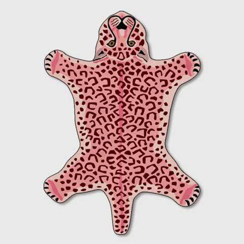Tappeto di tappeto in poliestere di tappeti in poliestere per tappeti per leopardo leopardo per soggiorno resistente alle macchie per soggiorno