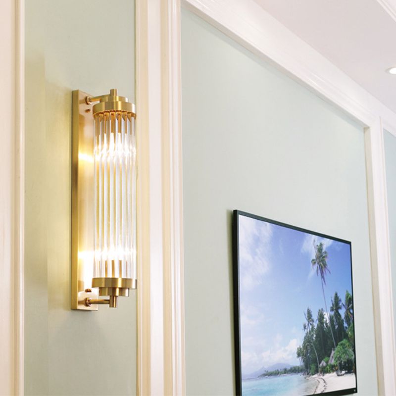2-Light Cylinder Wall Mount Lighting Modern Wall Mounted Lamps for Living Room